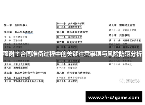 穆谢奎合同准备过程中的关键注意事项与风险防范分析