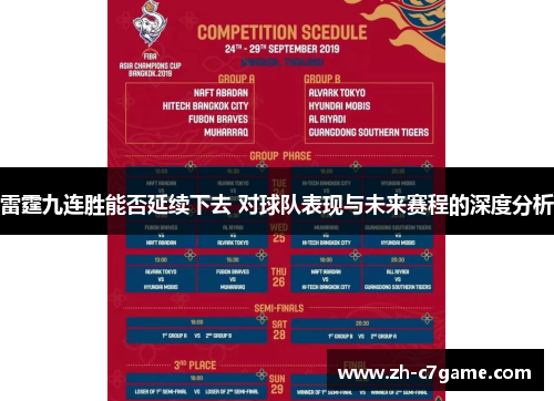 雷霆九连胜能否延续下去 对球队表现与未来赛程的深度分析